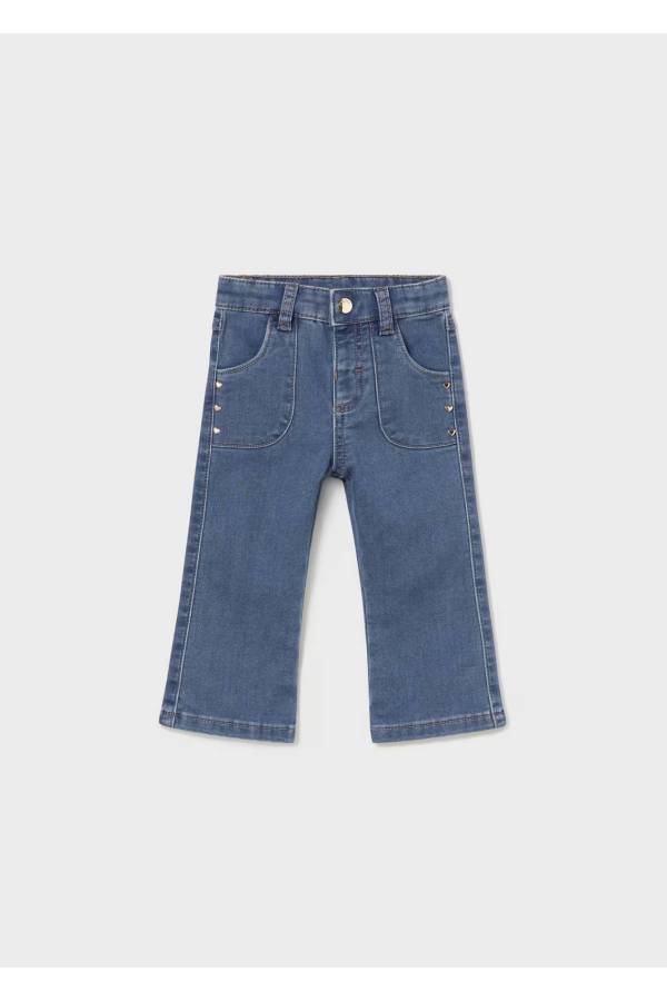 Mayoral Kışlık Kız Bebek Denim Pantolon Mavi