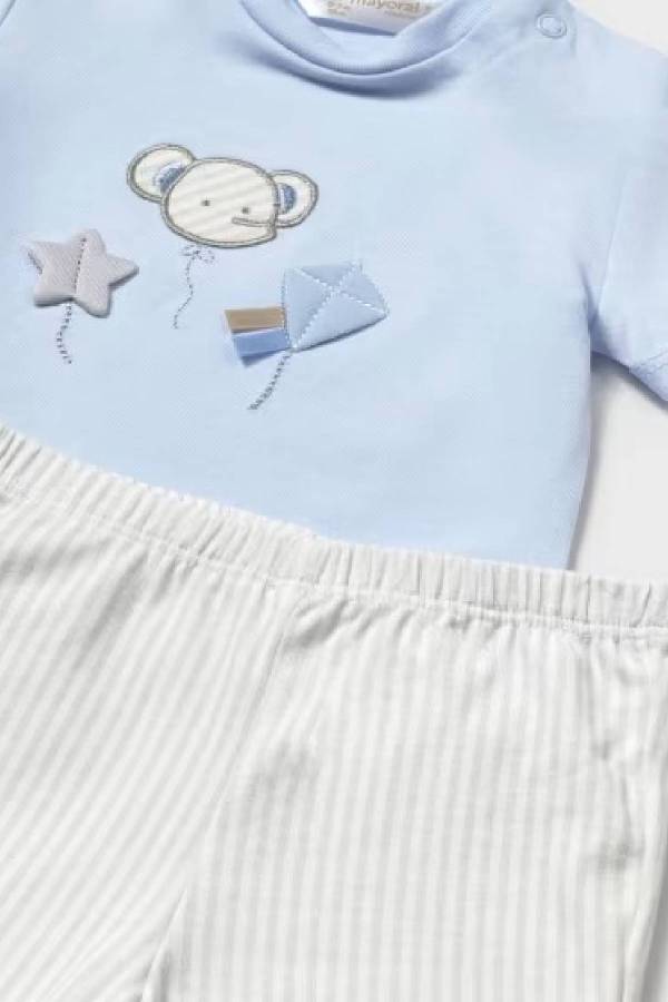 Yazlık Erkek Bebek Şortlu Dörtlü Set